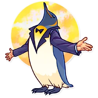 😌 emoji Birds With Arms Telegram sticker 19 of 30