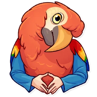 😐 emoji Birds With Arms Telegram sticker 11 of 30