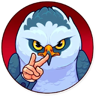 😑 emoji Birds With Arms Telegram sticker 18 of 30