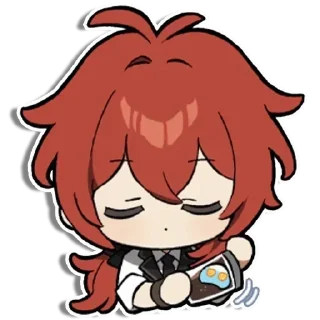 🥱 emoji кица дилюк Telegram sticker 4 of 60