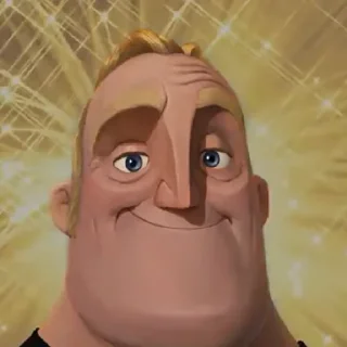 😊 emoji Mr. Incredible Telegram sticker 9 of 16