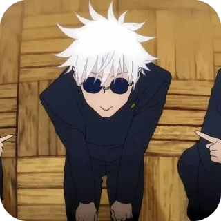 🫥 emoji Gojo Satoru Telegram sticker 11 of 57