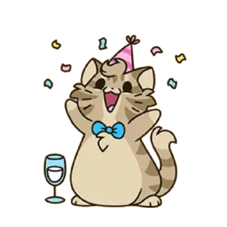 🥳 emoji Castle cats Telegram sticker 18 of 18