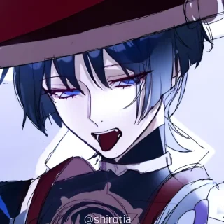 🎭 emoji 🎭`𝐒𝐂𝐀𝐑𝐀𝐌𝐔𝐂𝐂𝐈𝐀 – @Res_tia @shirotia Telegram sticker 6 of 56