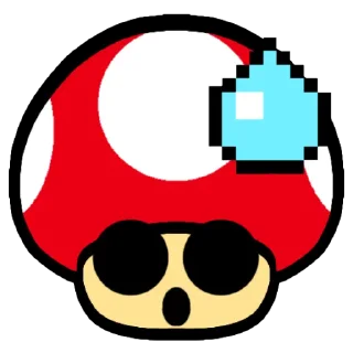 💧 emoji SUPER MUSHROOM Telegram sticker 11 of 25