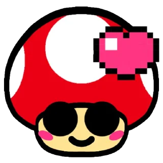 ❤ emoji SUPER MUSHROOM Telegram sticker 10 of 25