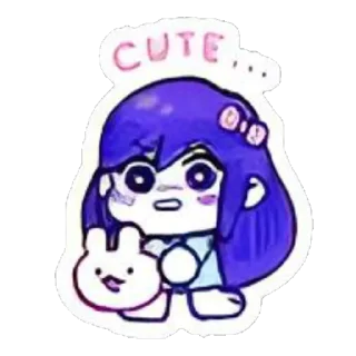 😖 emoji omori stickers!! Telegram sticker 11 of 47