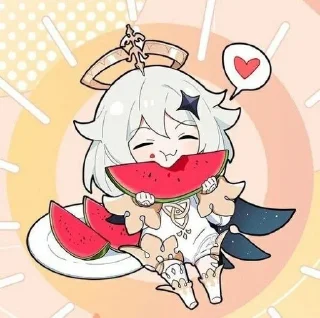 🤭 emoji paimon👎🏿💔 Telegram sticker 8 of 39