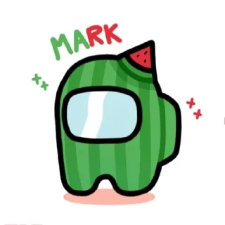 🍉 emoji Among us Telegram sticker 20 of 39