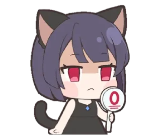 0⃣ emoji ✧ neko ✦ | ➩ tg: @wexsavi 👀 Telegram sticker 13 of 24