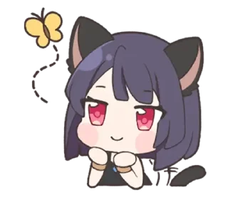 😌 emoji ✧ neko ✦ | ➩ tg: @wexsavi 👀 Telegram sticker 19 of 24