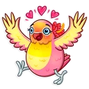 🥰 emoji Love Bird Telegram sticker 14 of 36