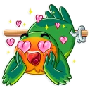 😍 emoji Love Bird Telegram sticker 16 of 36
