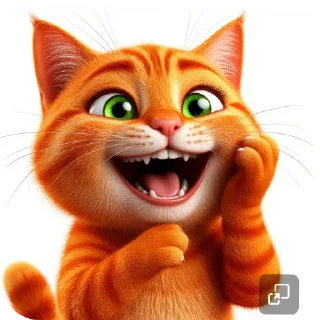 🐱 emoji Рыжий кот @Tyomka_Stickers Telegram sticker 22 of 23