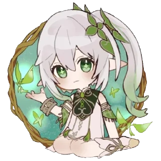 🍃 emoji Kusanali simp ໒꒰ྀི∩˃ ᵕ ˂∩꒱ྀི১ :: @mokainfo. Telegram sticker 6 of 58