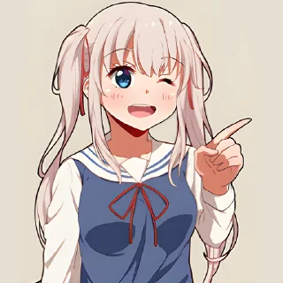 😉 emoji Школьница @Nyasticks Telegram sticker 14 of 43