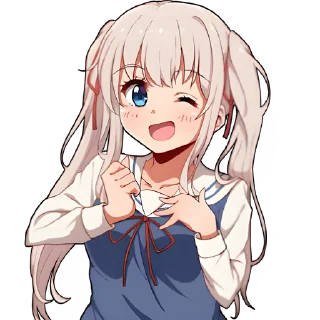 😉 emoji Школьница @Nyasticks Telegram sticker 1 of 43