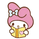 📘 emoji @kotletovvemoji | My Melody Telegram sticker 9 of 40