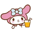 🧃 emoji @kotletovvemoji | My Melody Telegram sticker 21 of 40