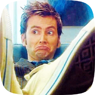 ❌ emoji Doctor Who. Ten. 2.0 Telegram sticker 21 of 50