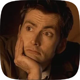 🤨 emoji Doctor Who. Ten. 2.0 Telegram sticker 5 of 50