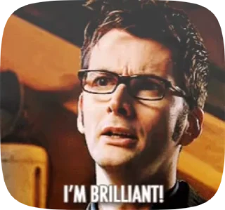 Sticker from Doctor Who. Ten. 2.0