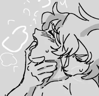 🥵 emoji Рён попал не в ту вену Telegram sticker 2 of 22