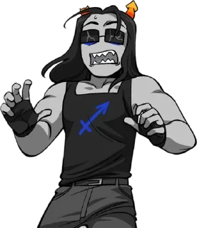 Sticker from Equius Zahhak Homestuck