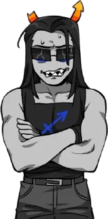 🌟 emoji Equius Zahhak Homestuck Telegram sticker 11 of 19