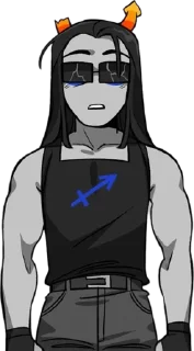 🌟 emoji Equius Zahhak Homestuck Telegram sticker 16 of 19