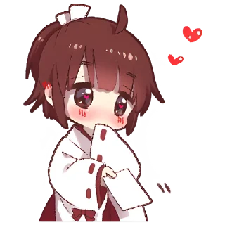 🥰 emoji Рыжая-чан @Nyasticks Telegram sticker 21 of 33