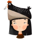 😒 emoji girls Telegram sticker 1 of 16