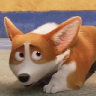 😰 emoji Rex Royal Corgi [ Sticker Pack ] Telegram sticker 2 of 19
