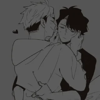 💕 emoji Sakusa × Atsumu Telegram sticker 16 of 120