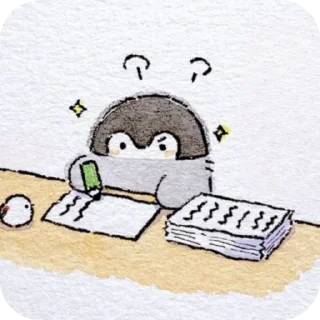 🧐 emoji Penguin 🐧 Telegram sticker 10 of 19