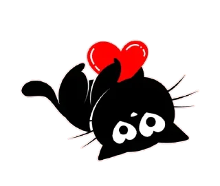 Sticker from Чёрный кот @TgSticker