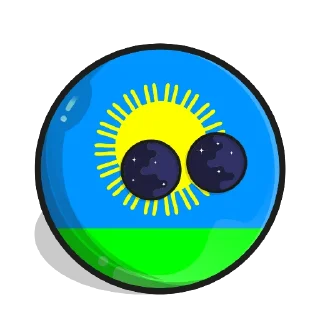 👍 emoji Country balls Telegram sticker 12 of 28