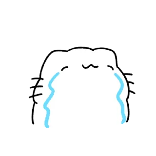 👀 emoji Cat is crying @IMG2D Telegram sticker 10 of 40