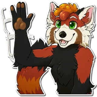 👋 emoji Furry Telegram sticker 8 of 92