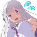 😱 emoji EMT! Emilia's Seriously an Angel :: @line_stickers Telegram sticker 15 of 40
