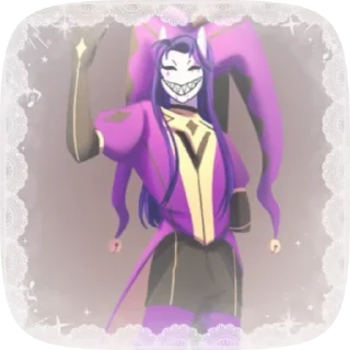 🌟 emoji •[ＪＥＳＴＥＲ. 𝗧𝗙𝗖]•💜🎭 Telegram sticker 5 of 11