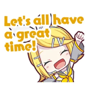 Sticker from Kagamine Rin〔 @pivAnSti 〕