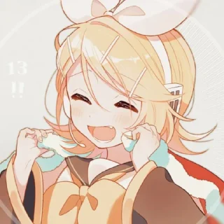 Sticker from Kagamine Rin〔 @pivAnSti 〕