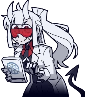 👩‍🔬 emoji Helltaker by @Enam6327 Telegram sticker 16 of 87