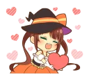 Sticker from Halloween Witch