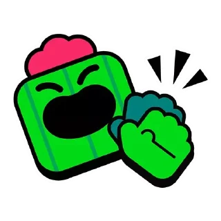 👏 emoji Spike Telegram sticker 6 of 48