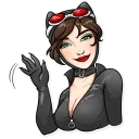 👋 emoji Catwoman Telegram sticker 5 of 35