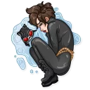 😔 emoji Catwoman Telegram sticker 14 of 35