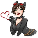 ❤️ emoji Catwoman Telegram sticker 12 of 35