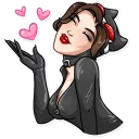 😘 emoji Catwoman Telegram sticker 2 of 35